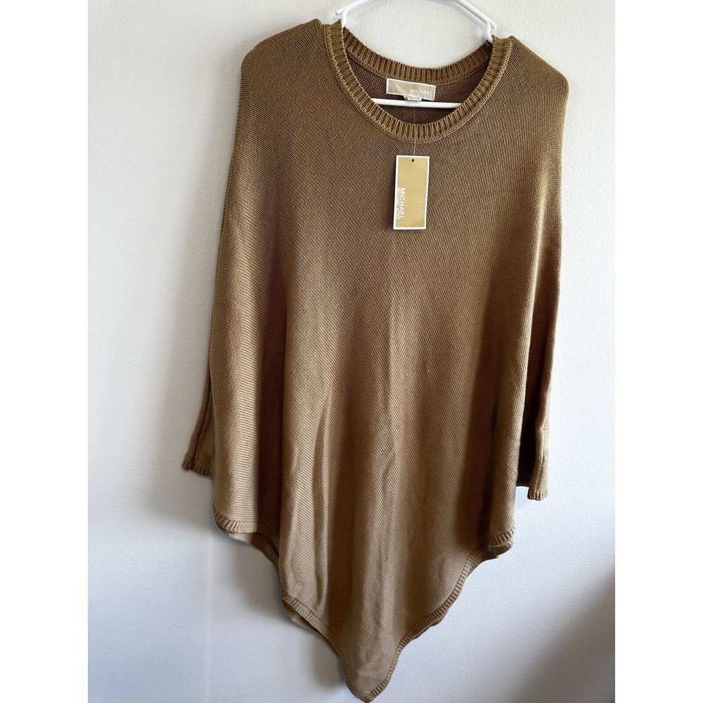 Michael Kors Tan Poncho Sweater
